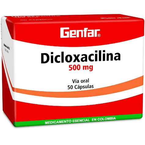 dicloxacilina de 500